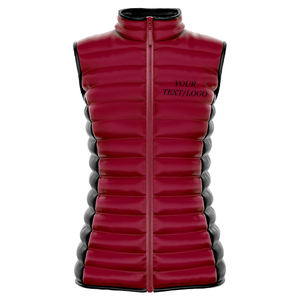 Gilet léger en duvet à capuche pour hommes, veste décontractée sans manches à fermeture éclair, vêtements d'extérieur de couleur unie pour un confort en toute saison - Product Image 1