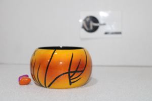 กำไลข้อมือไม้สีเหลืองกำไลข้อมือไม้ลายเสือแฟชั่นใหม่ดีไซน์ทันสมัยสำหรับผู้หญิง - Product Image 4