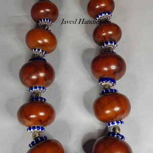 Collar de cuentas de resina de lujo último desain mejor calidad collar de resina de alta pulido hermosa moda cuentas de resina NEC para mujeres - Product Image 2