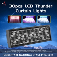 Venta caliente de fábrica LM30 350W RGB DMX512 segmento LED atómico luz estroboscópica luces de proyección de escenario para Night Club Disco Bar boda