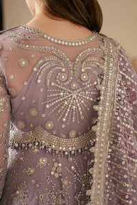 Robe Anarkali Lehenga Choli brodée lourde, tenue de soirée de luxe pakistanaise pour femmes, style nuptial, tenue de cérémonie de mariage - Product Image 6