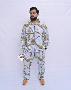 Venta al por mayor personalizado Realtree Camo Sudadera con capucha y pantalón conjunto de gran tamaño Drop Shoulder Joggers chándal transpirable Casual ropa de invierno - Product Image 6