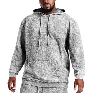 Survêtement vintage en coton 100% de haute qualité, lavage à l'acide, logo personnalisé, sweat-shirt respirant, survêtement d'hiver lavé à l'acide, personnalisé - Product Image 5