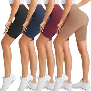 Pantalones cortos ligeros transpirables de secado rápido para correr con lazo estampado y decoración de botones para yoga y ciclismo - Product Image 6