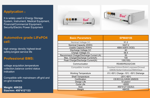 Sunplus ที่เก็บพลังงานแสงอาทิตย์ที่อยู่อาศัย10.24 kWh วงจรชีวิตที่ยาวนาน LiFePO4ระบบพลังงาน bess SPM48106เรากำเนิดที่มีการรับรอง CSA - Product Image 5