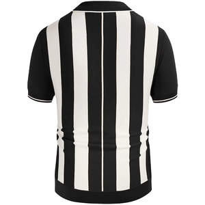 Logo personnalisé respirant hommes col avec fermeture éclair évacuation de l'humidité sweat polos hommes polos bloc couleur vêtements d'été - Product Image 6