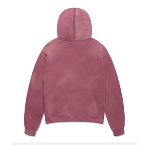 Tamaño personalizado Sólido con capucha Sun Faded Hoodies Ropa de invierno Casual Basics 100% Algodón Fleece - Product Image 2