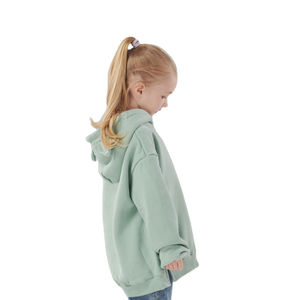 Venta al por mayor Casual sólido patrón Sudadera con capucha niños Unisex manga larga con capucha cuello personalizable invierno Digital 100% algodón bolsillo - Product Image 6