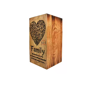 Fournitures funéraires Urnes en bois pour animaux de compagnie Stockage de cendres fait à la main Urne de cendres d'animaux Urne de crémation en bois au design classique à un prix abordable - Product Image 3