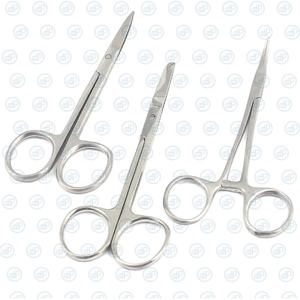 DADDY D PRO 3 PCS Set Premium Grade IRIS Tijeras Rectas + Stitch Tijeras + Mosquito HEMOSTAT Fórceps Curvo CE & ISO APROBADO - Product Image 1