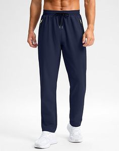 Pantalon de randonnée en toile légère pour hommes Pantalon de survêtement d'extérieur à séchage rapide Poches à fermeture éclair Voyage décontracté Entraînement athlétique Service OEM - Product Image 3