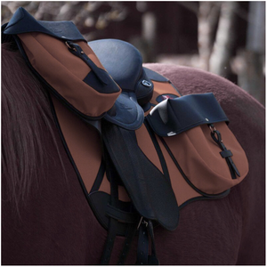 Tapis de selle de luxe en tissu avec poche, vente en gros, sur mesure pour équipement d'équitation haut de gamme - Product Image 3