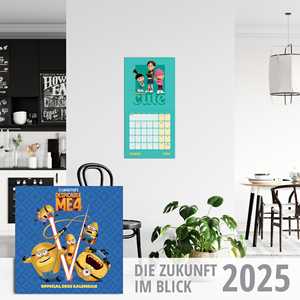 ปฏิทินตั้งโต๊ะกระดาษลายเดสปิเคเบิล มี 4 ปี 2025 สำหรับใช้ในสำนักงาน พร้อมนาฬิกา สำหรับโปรโมชั่น - Product Image 2