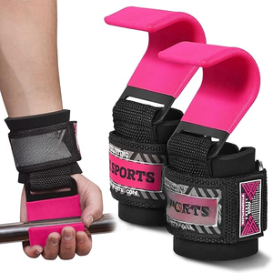 Gancho pesado de levantamiento de pesas de calidad superior Logotipo personalizado Correas de elevación resistentes Correas de levantamiento muerto para unisex - Product Image 1