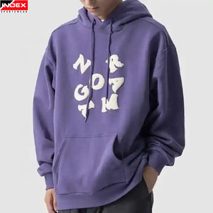 Meilleur sweat à capuche pour homme Logo personnalisable Design à ourlet brut Polyester Cotton Puff Technics Winter Season hoodies pour hommes - Product Image 5