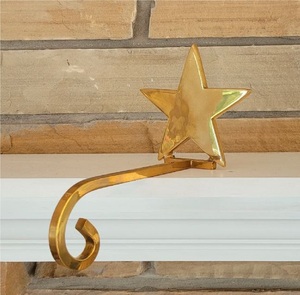 Elegante Soporte para Calcetines con Forma de Estrella Dorada para Decoración Navideña, Ambiente Festivo y Accesorios para Fiestas, Pedido Mínimo 100 Piezas - Product Image 2