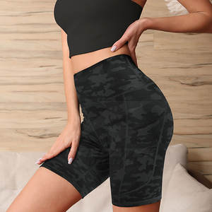 Short de yoga et de gymnastique léger taille haute pour femme Design respirant-en stock pour la course et l'exercice - Product Image 5