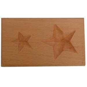 2 Cavity Star <b>Shape</b> Wooden Dapping <b>Block</b> jewlery tool high quality lowest prise - Product Image 1