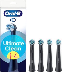 Cabezales de cepillo redondos de repuesto originales Oral-B iO Series Ultimate Clean Black, paquete de 4 - Product Image 5