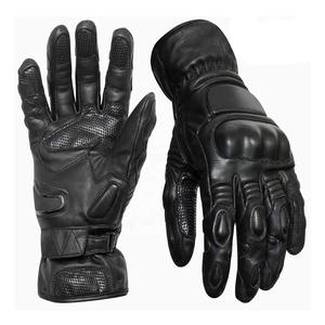 Motorcycle and <b>Motorbike</b> Racing <b>Gloves</b> Customized Logo Genuine Leather Full Finger <b>Motorbike</b> <b>Gloves</b> - Product Image 1