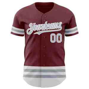 Uniforme Deportivo Personalizado de Béisbol, Cosido, Transpirable, de Secado Rápido, al por Mayor, para Hombres, Mujeres y Adultos, Conjuntos Delanteros - Product Image 1