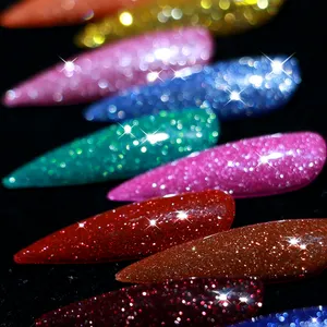 CCO Wholesale UV Nail Gel Mixed Color Disco Glitter Gel Nail Polish Broken Diamond Gel Nail Polish