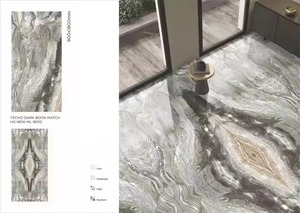Statuario Carrelage en porcelaine de grande taille 1800x900mm GVT Matt Glossy PGVT Glazed Brilliant Color Shower Floors Poli Brown Slim - Product Image 4