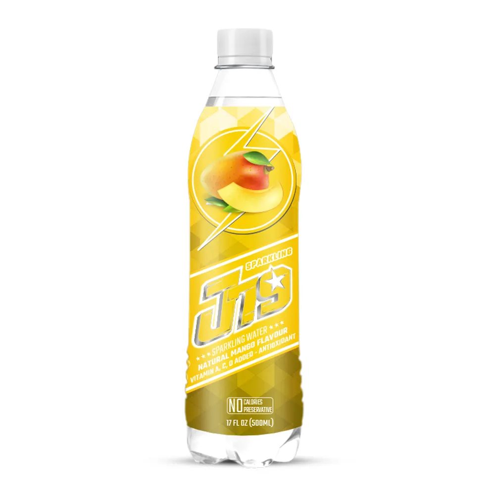 500ml J79 eau étincelante Orange naturel saveur de mangue sans Calories VITATMIN A,C,D + antioxydant vente en gros, marque privée