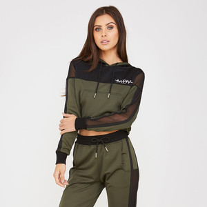 Sweat-shirt court à demi-zip 360g de qualité supérieure pour femme – Tendance unique et respirante - Product Image 4