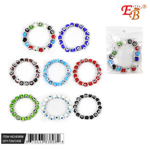 Occhio stile Bohemia Trendy in acciaio inox per bracciale 720 pezzi 60DZ/CS diamante placcato oro smeraldo perla per le occasioni religiose - Product Image 1