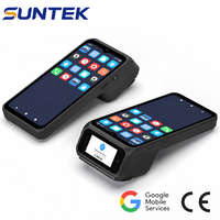 Terminal de point de vente portable Android 16, lecteur de code QR NFC, imprimante thermique de reçus 58 mm, Bluetooth 4G WiFi SUNTEK SM6