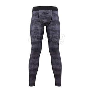 Tenue de compression de couleur unie pour hommes grande taille décontractée hiver sur mesure haute qualité spandex/polyester vente en gros - Product Image 3