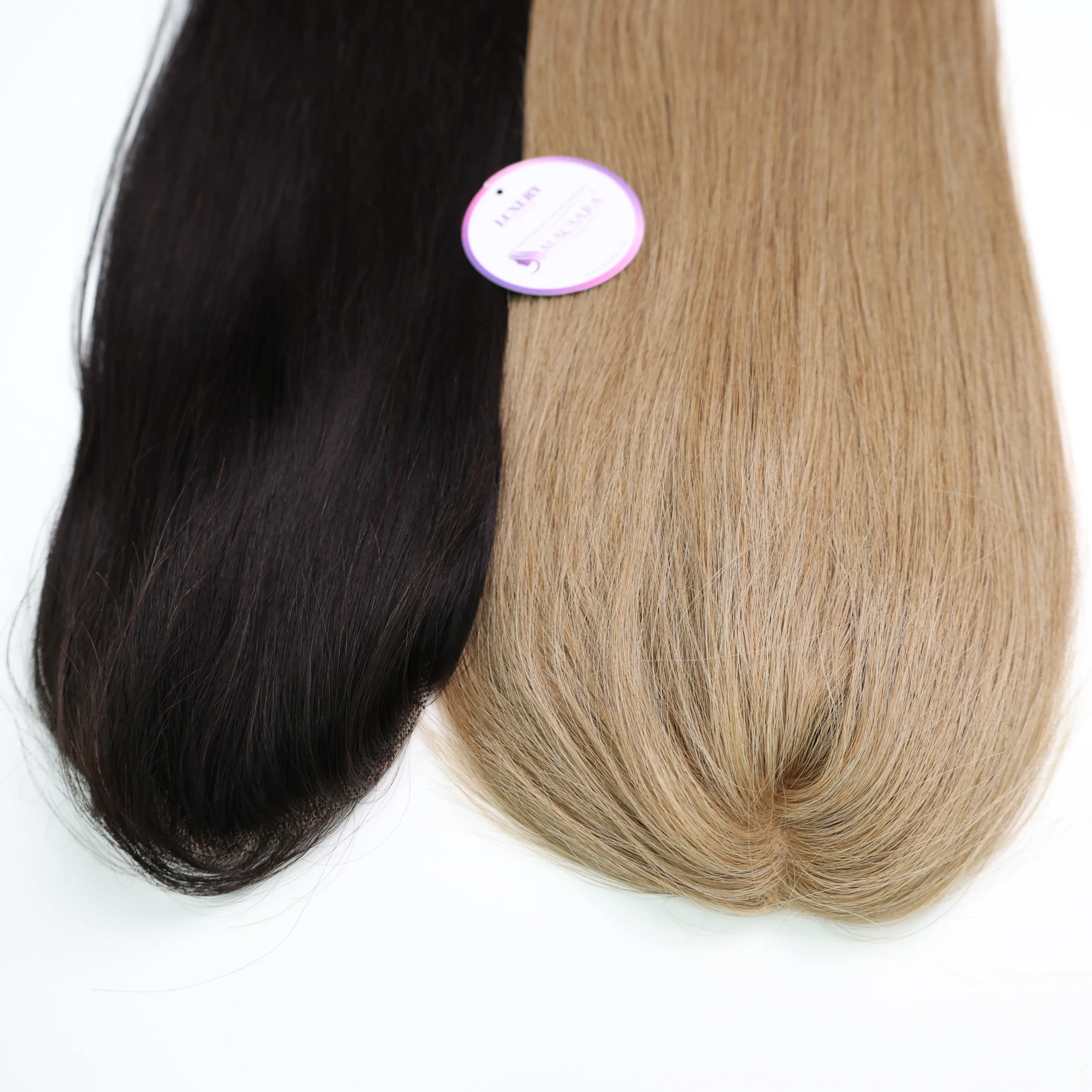 Groothandel Haar Topper Topkwaliteit Human Hair Extensions Cuticula Uitgelijnd Dubbel Getrokken Luxe Kwaliteit Oem Odm