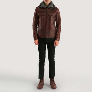 Veste d'hiver pour hommes Top Design avec col montant manches longues 100% cuir de haute qualité personnalisable prix raisonnable - Product Image 6
