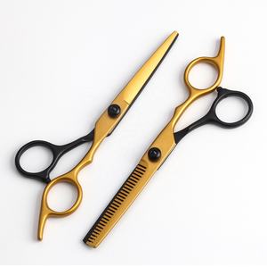 Logo personnalisé Ensemble complet de ciseaux de coupe de cheveux Nouveaux ciseaux de pansement en acier inoxydable droits pour salon de coiffure - Product Image 4