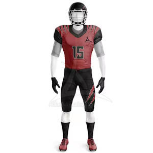 Uniforme de football américain de sublimation de haute qualité tissu évacuant l'humidité pour l'uniforme de football à long jeu - Product Image 2