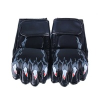 Gants de boxe MMA UFC en cuir PU personnalisés, demi-doigts, haute qualité, personnalisables, pour l'entraînement de Muay Thai