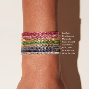 Pulsera DE TENIS Baguette Morganite - Product Image 6