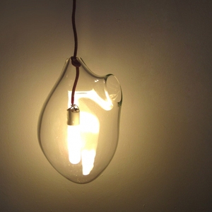 Lámpara colgante de Color dorado antiguo para sala de estar, iluminación LED de techo de cristal ahumado ámbar para interior - Product Image 2