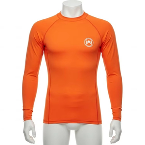 เสื้อแรชการ์ดแห้งเร็วสำหรับผู้ใหญ่ ผ้าโพลีเอสเตอร์ผสมสแปนเด็กซ์ ป้องกันรังสียูวี แขนยาว สำหรับเล่นน้ำ โต้คลื่น กีฬาชายหาด - Product Image 1