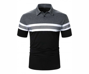 เสื้อโปโลสำหรับผู้ชายเสื้อกอล์ฟแขนสั้นแบบสั่งทำเสื้อโปโลถักปักลายสำหรับฤดูร้อน - Product Image 5