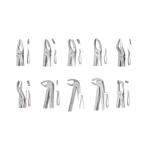 Fórceps de extracción dental de acero inoxidable regular Juego completo de extracción de dientes para dentistas, instrumentos quirúrgicos dentales - Product Image 4