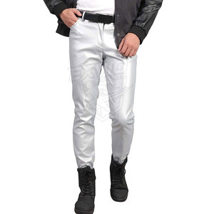 กางเกงหนังสำหรับใช้งานกลางแจ้ง แบรนด์ส่วนตัว สีพื้น ใส่สบาย สำหรับผู้ชาย - Product Image 2