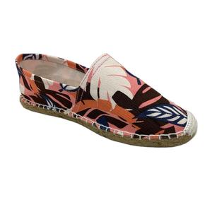 Women's Latest Traditional <b>Espadrilles</b> Flat Summer Shoes Floral Canvas Design Slip-On Closure Lightweight Anti-Slip Cushioning - Product Image 1