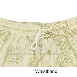 Shorts en maille sublimée légers et résistants, confortables avec cordon de serrage - Product Image 3