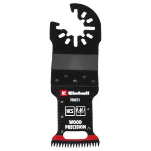 Hoja de sierra de inmersión curva multifuncional Einhell de 32x40 mm para madera, plástico y pladur, modelo 49708033 - Product Image 1