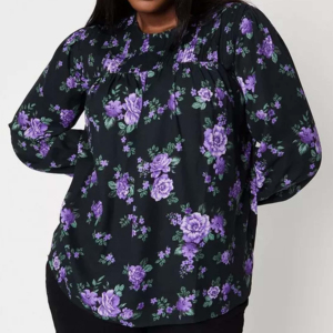 Camisa de manga larga holgada transpirable de algodón de gasa floral de talla grande OEM para mujer, blusas y camisas de talla grande para mujer y Niña - Product Image 4