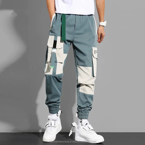 Pantalones de hombre lavados al por mayor logotipo personalizado utilidad pantalones cargo con bolsillos laterales pantalones cargo casual al aire libre pantalones de nailon - Product Image 2