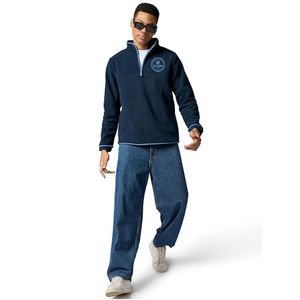 Chaqueta Polar Técnica de Invierno para Hombre con Logotipo Personalizado del Fabricante, Chaqueta Casual con Media Cremallera, Cortavientos, Impermeable, Bordada - Product Image 2