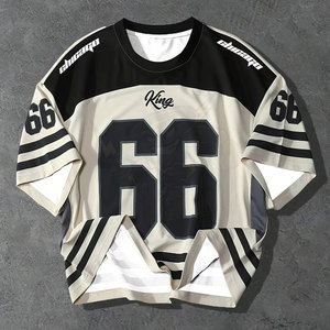 Máy bay chiến đấu đường phố cổ điển rửa quá khổ T-Shirt 100% cotton DTG in PC ngắn tay áo hàng đầu TEE số lượng lớn quần áo trang phục - Product Image 4